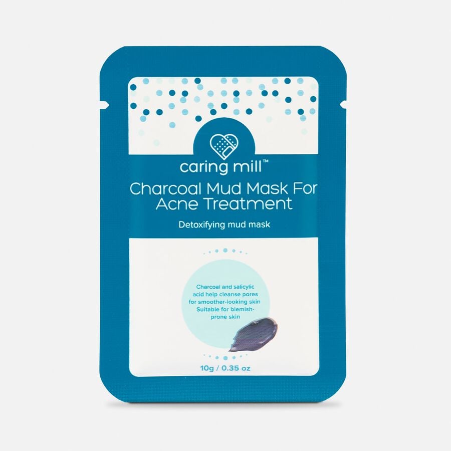 Caring Mill&trade; Charcoal Mud Mask for Acne Treatment, 5 pack, , large image number 0