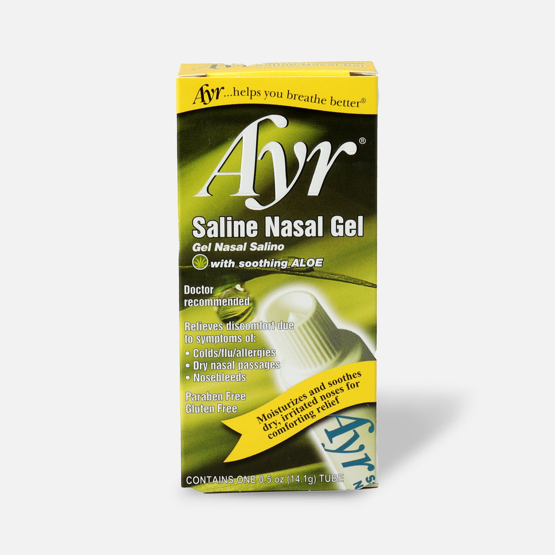 Ayr Saline Nasal Gel with Soothing Aloe, 0.5 oz