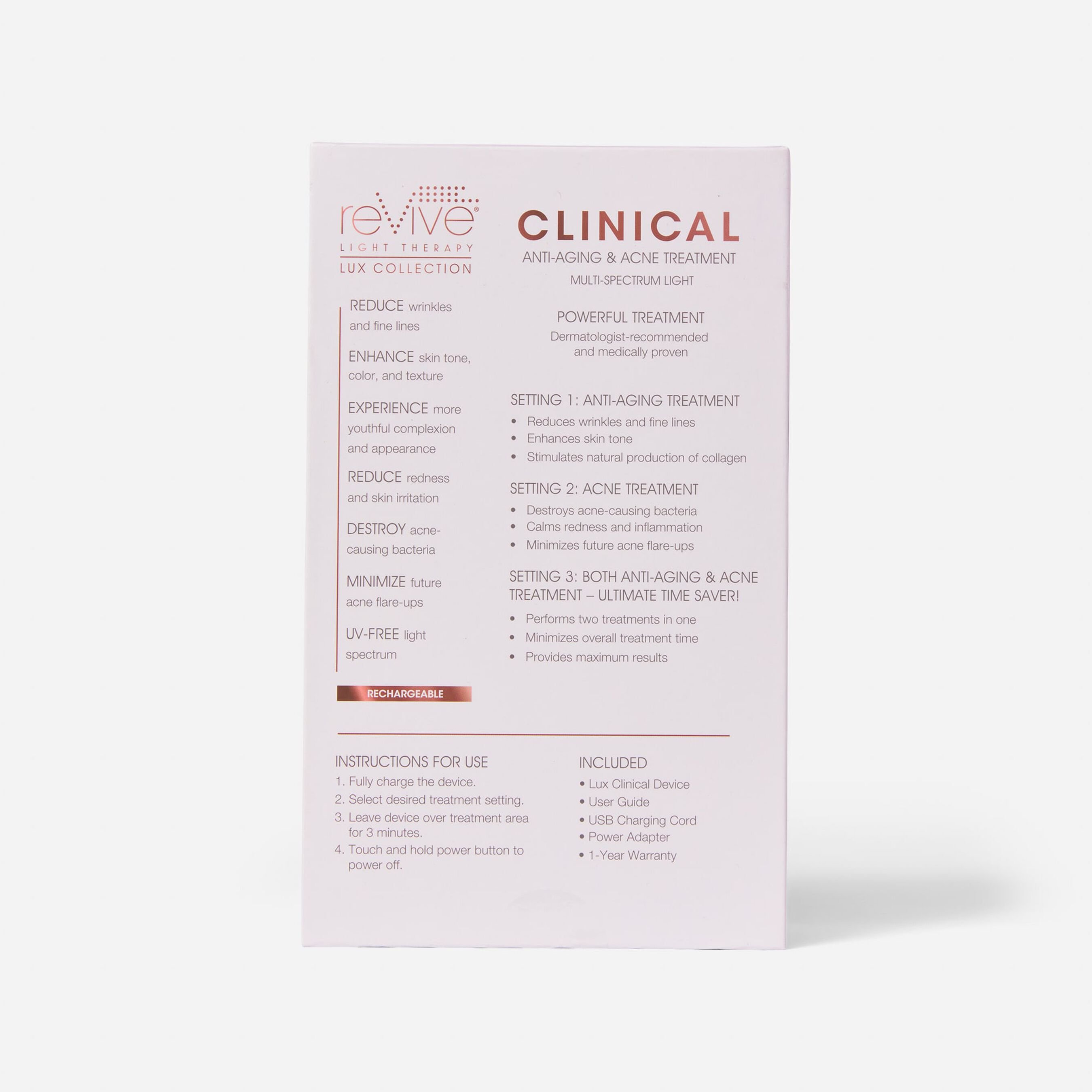 FSA Eligible reVive Light Therapy LUX Clinical Light Therapy Handheld Device FSA Store