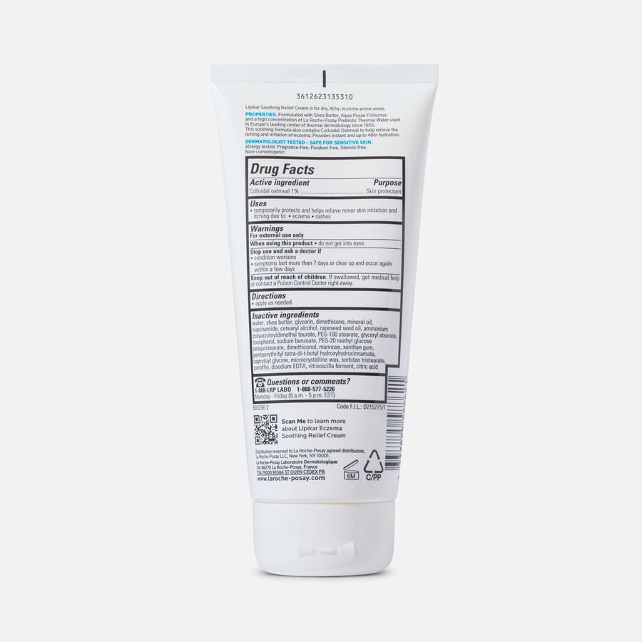 La Roche-Posay Lipikar Eczema Soothing Relief Cream, 6.76 oz., , large image number 1