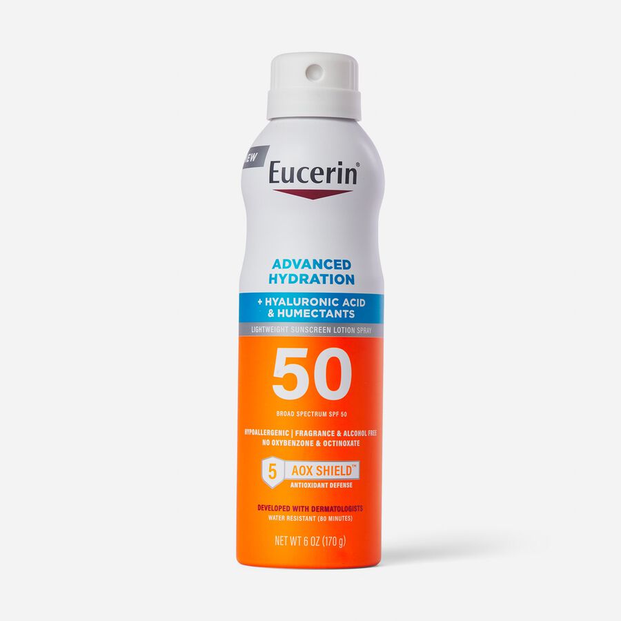 Eucerin Sun Advanced Hydration Spray SPF 50, 6 oz.