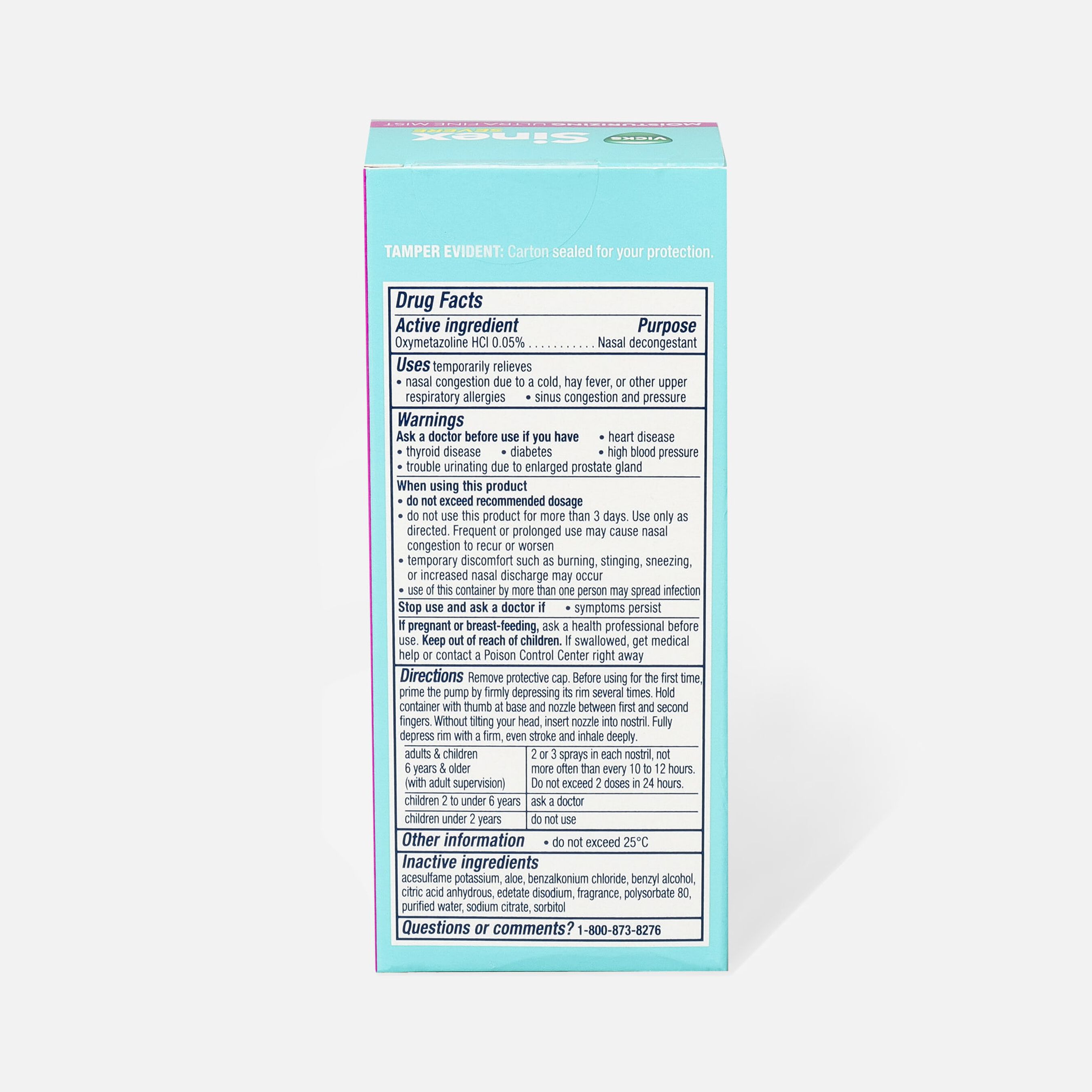 Vicks Sinex Severe Nasal Spray, Original, Ultra Fine Mist