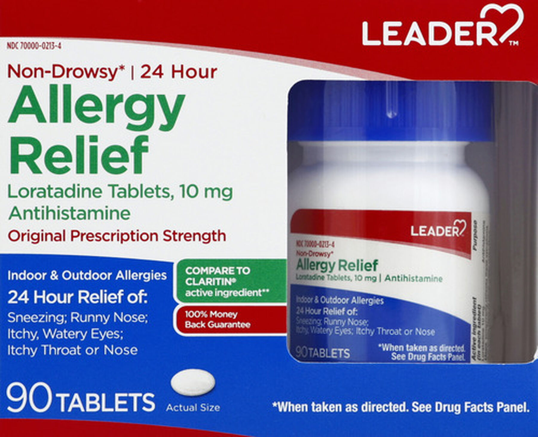 LEADER™ Allergy Relief 24 Hour 10mg Tablets 90 ct