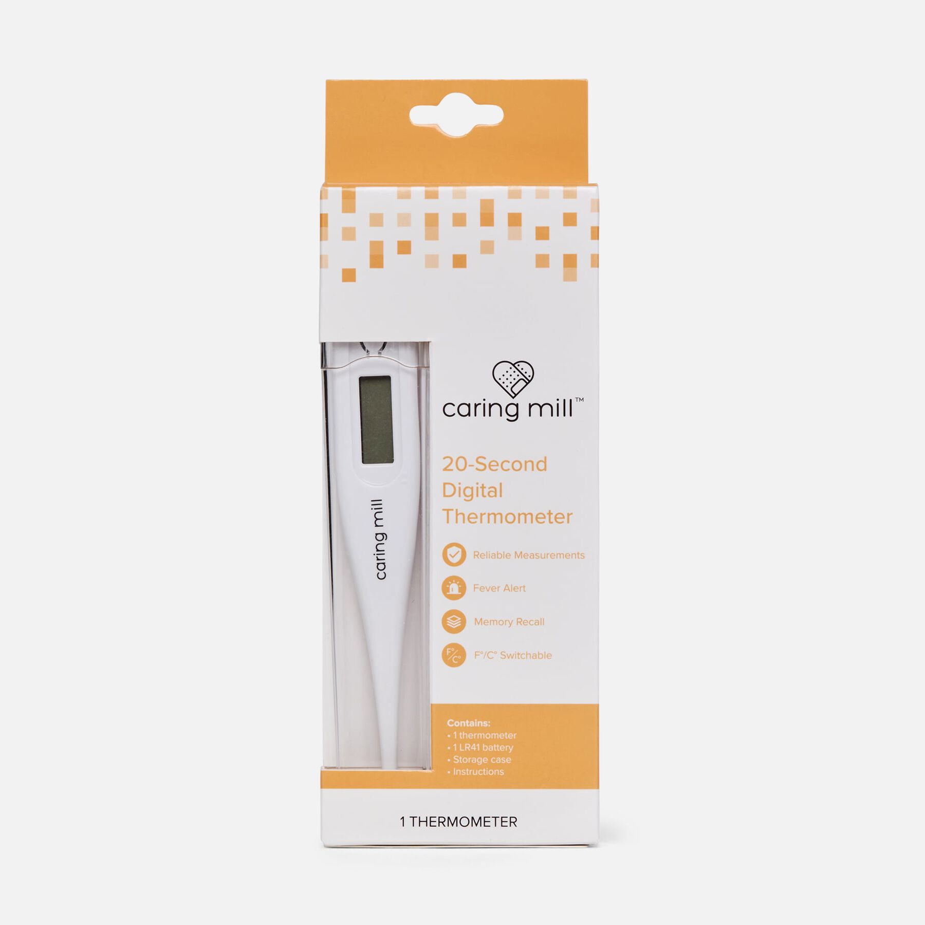 FSA Eligible Caring Mill™ Digital Thermometer with Case FSA Store