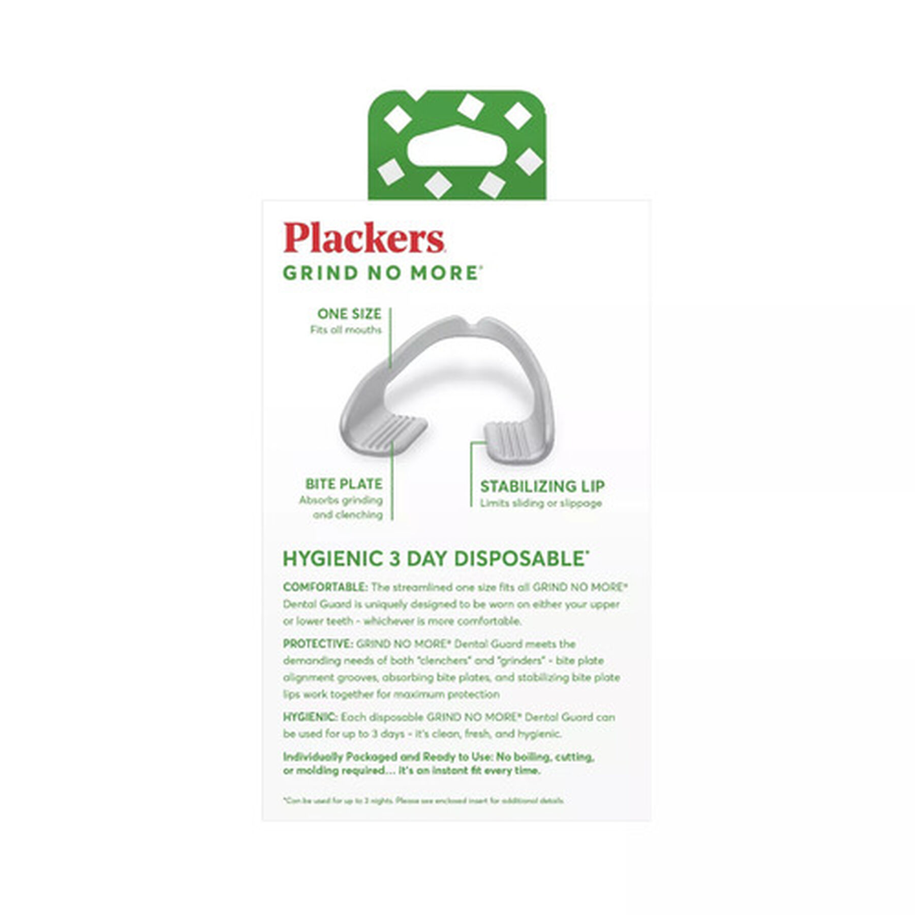 FSA Eligible Plackers Grind No More Dental Night Protector - 10 ct ...