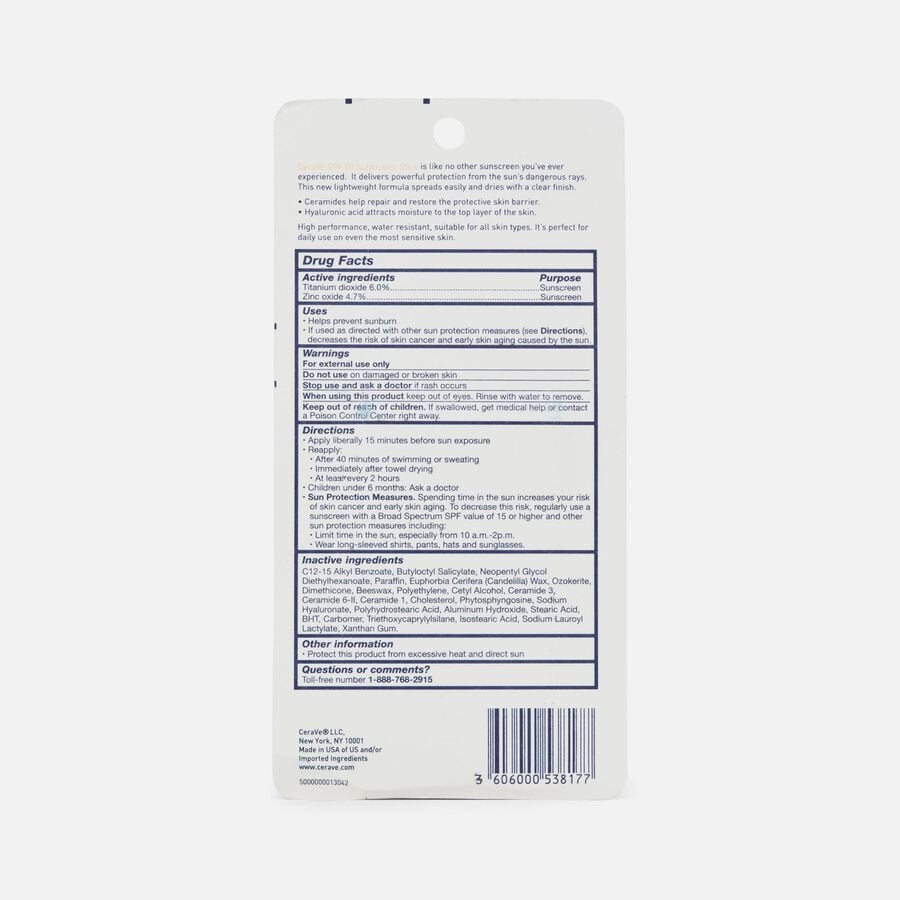 CeraVe Sunscreen Stick - SPF 50, , large image number 4