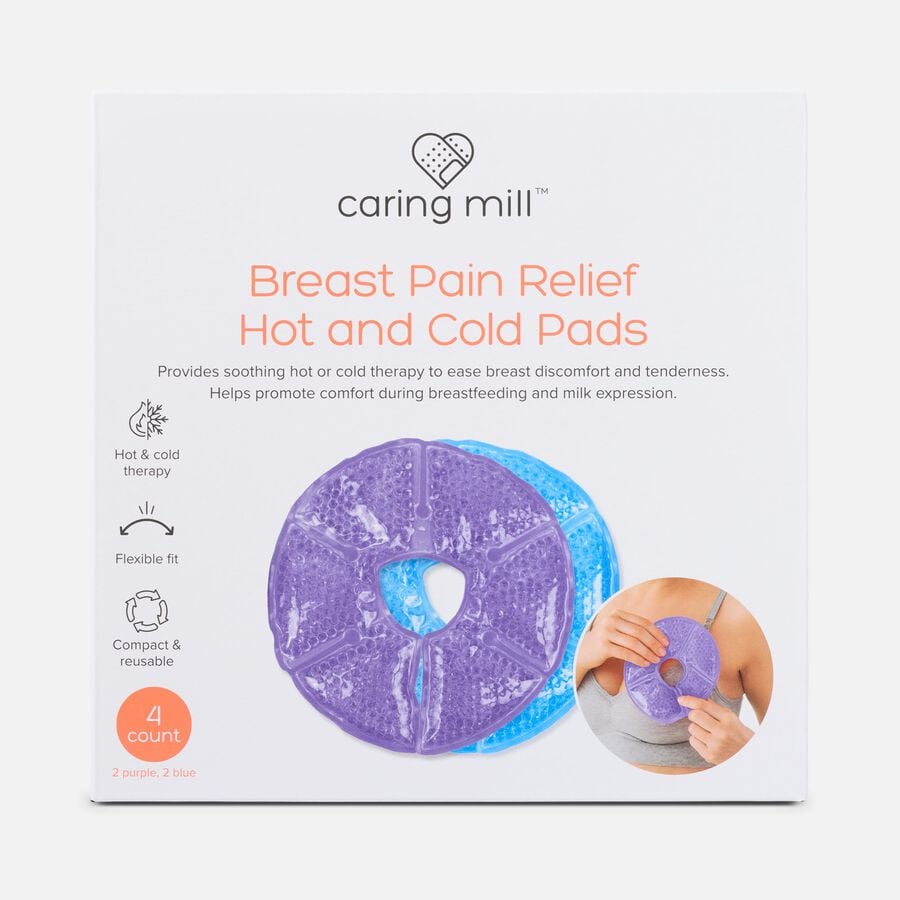 Caring Mill&trade; Breast Pain Relief Hot and Cold Pads, 4 ct., , large image number 1