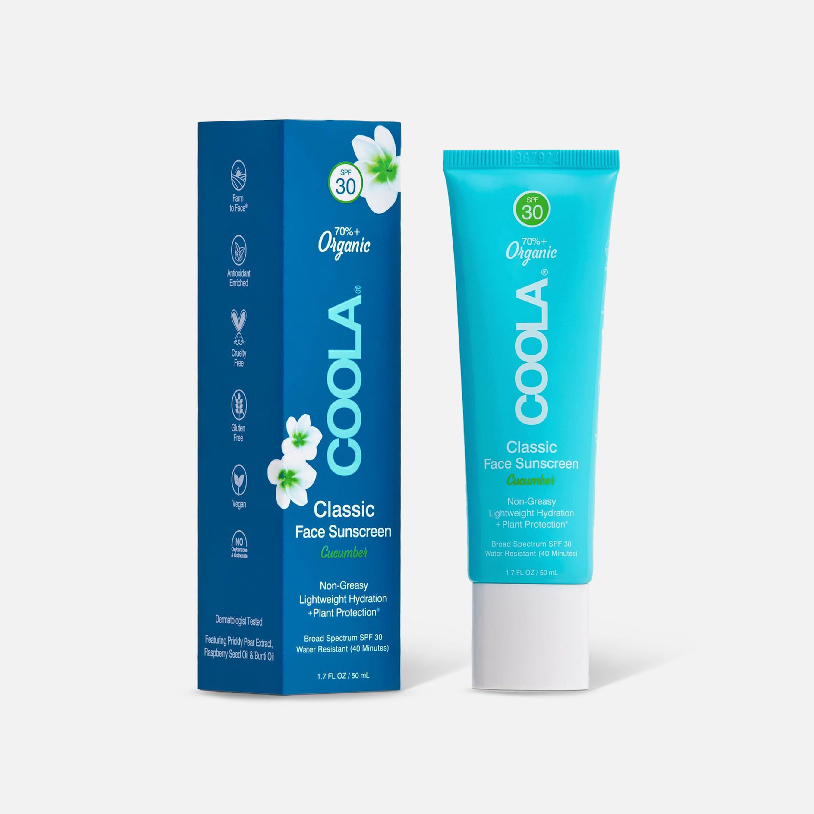 FSA Eligible COOLA Classic Face Organic Sunscreen Lotion SPF 30