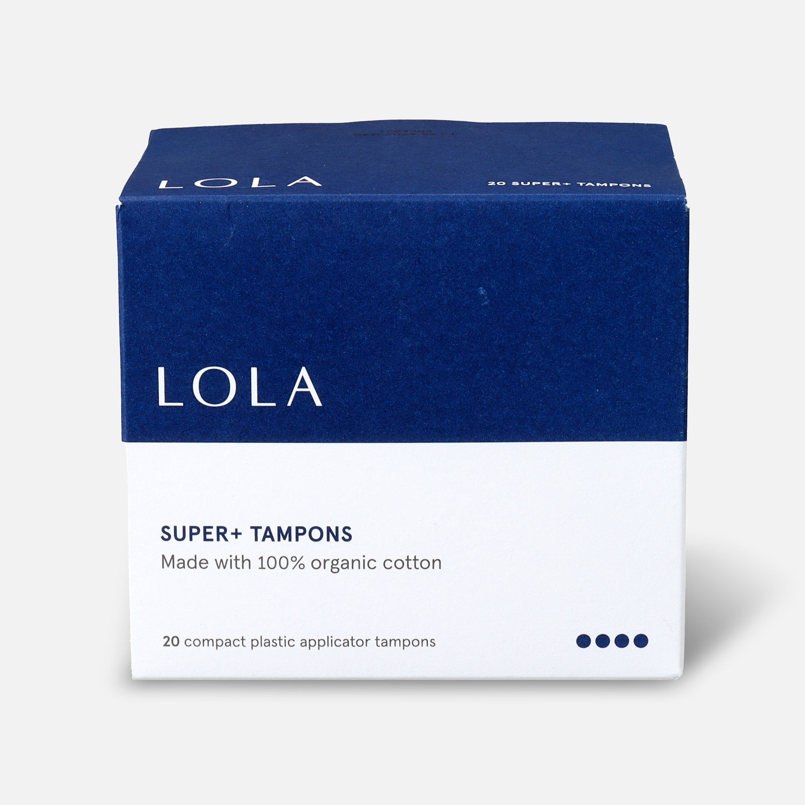 FSA Eligible LOLA Tampons, Compact Plastic Applicator, 20 ct. FSA Store
