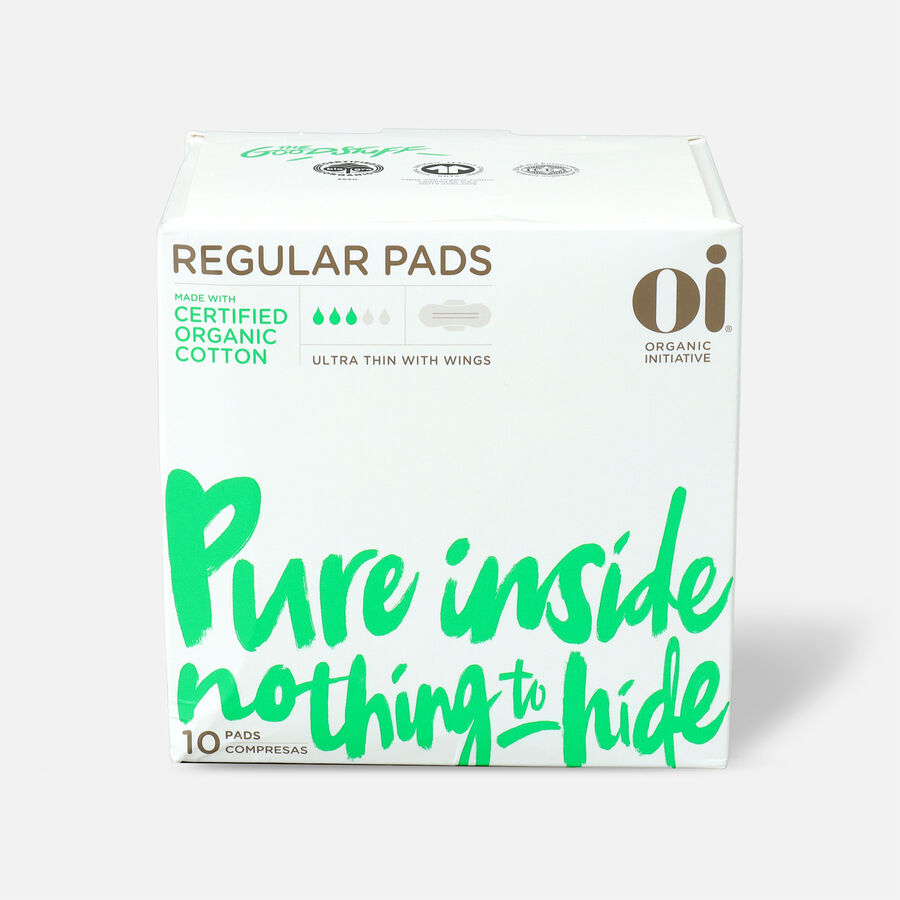 Oi Organic Cotton Ultra Thin Pads with Wings, , large image number 0