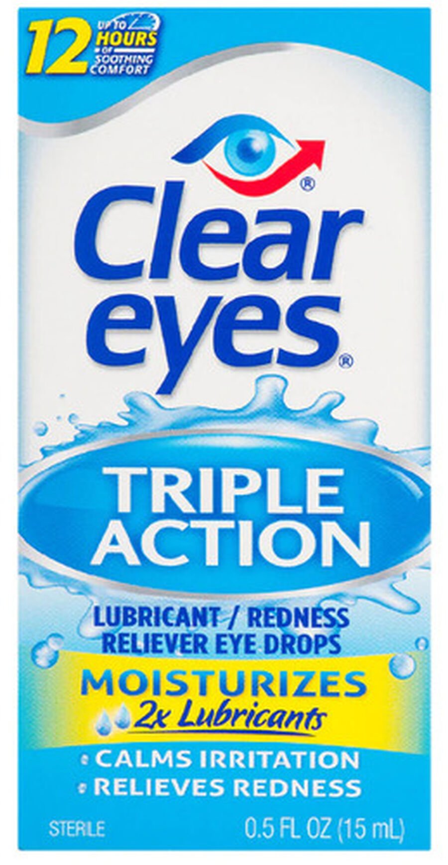 Clear Eyes Triple Action Drops, .5 oz., , large image number 0
