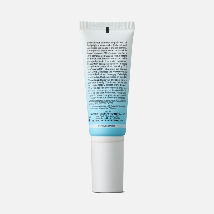 Peter Thomas Roth Water Drench Broad Spectrum Hyaluronic Cloud Moisturizer, SPF 45, .67 oz., , large image number 1