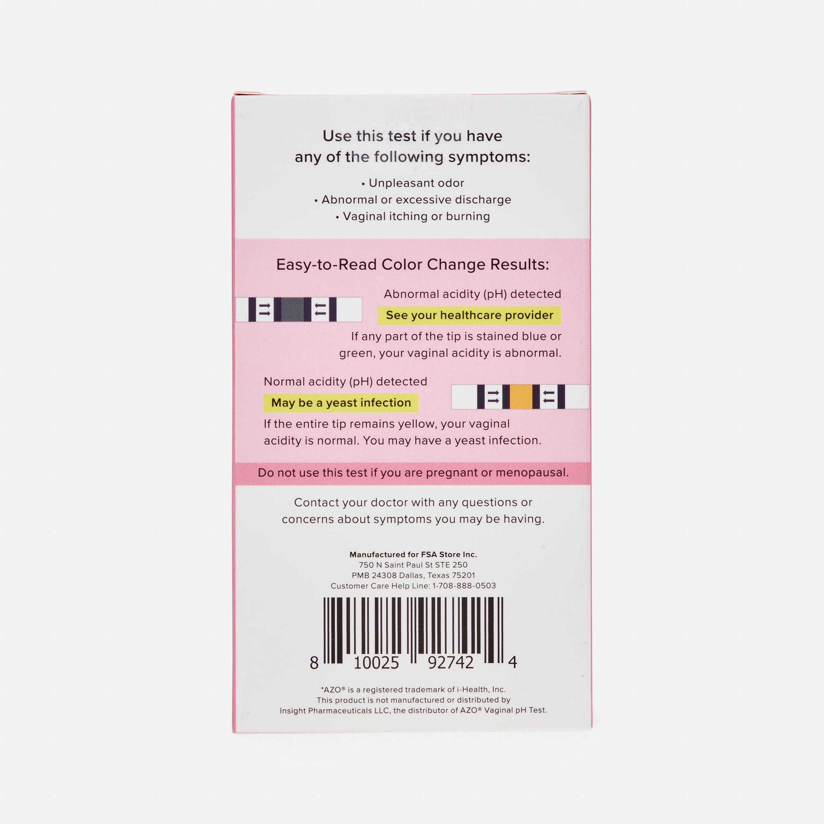 FSA Eligible Caring Mill Vaginal Health Screening Kit, 2 tests FSA Store