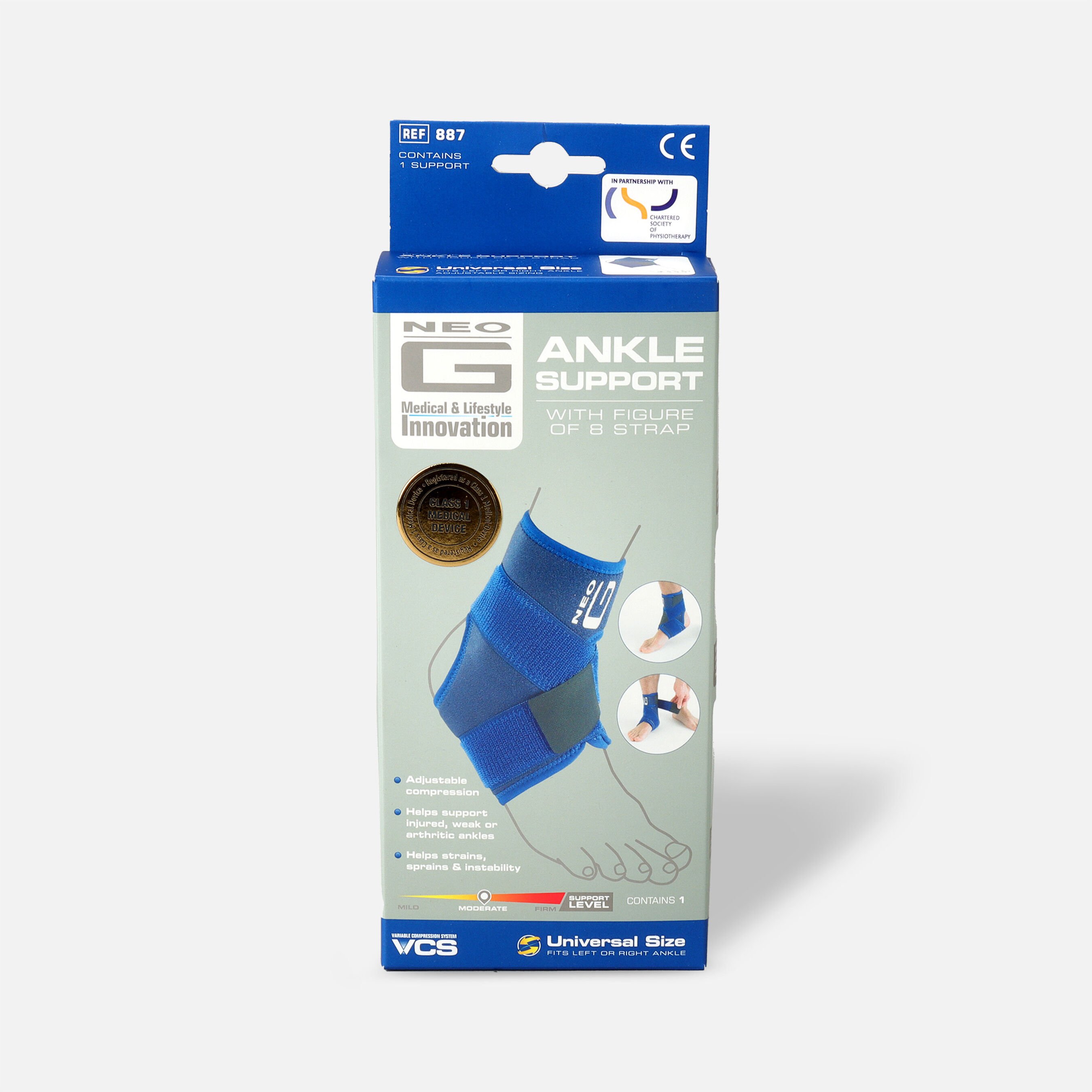 FSA Eligible Neo G Figure of 8 Ankle Brace, One Size FSA Store