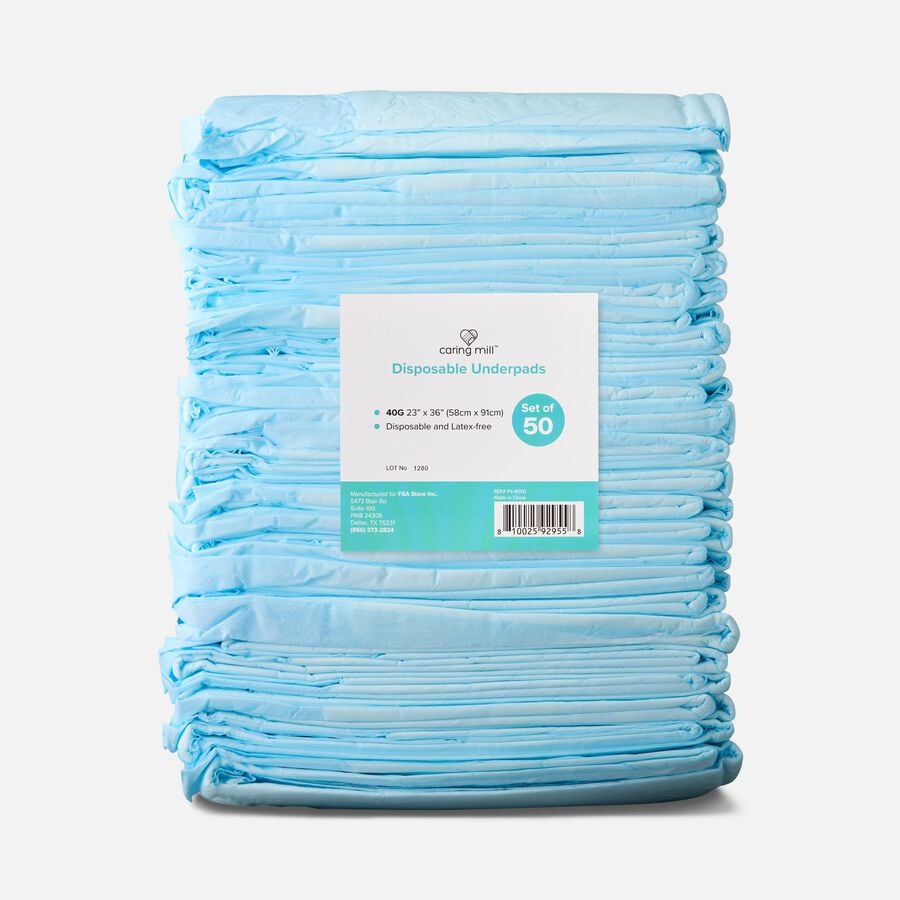 Caring Mill&trade; Underpads 23"x36", 50 ct., , large image number 0