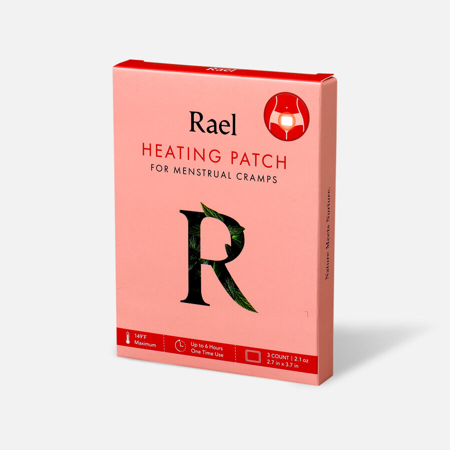 Rael Heating Patch for Menstrual Cramps, 3ct