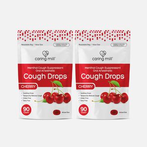 Caring Mill&trade; Cough Drops, Cherry, 90 ct. (2-Pack)