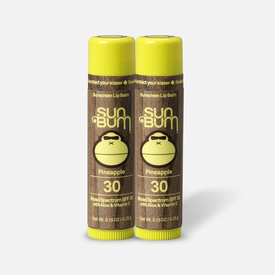 Sun Bum Lip Balm, SPF 30, Pineapple, .15 oz. (2-Pack), , large image number 0