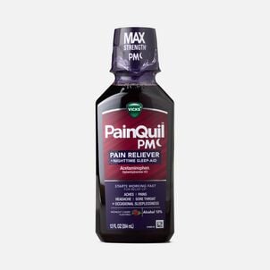 Vicks PainQuil PM Pain Relief + Sleep Aid Liquid, Midnight Cherry, 12 oz.