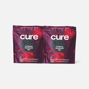 Cure Hydrating Berry Pomegranate Electrolyte Mix, 14 ct. Pouch (2-Pack)