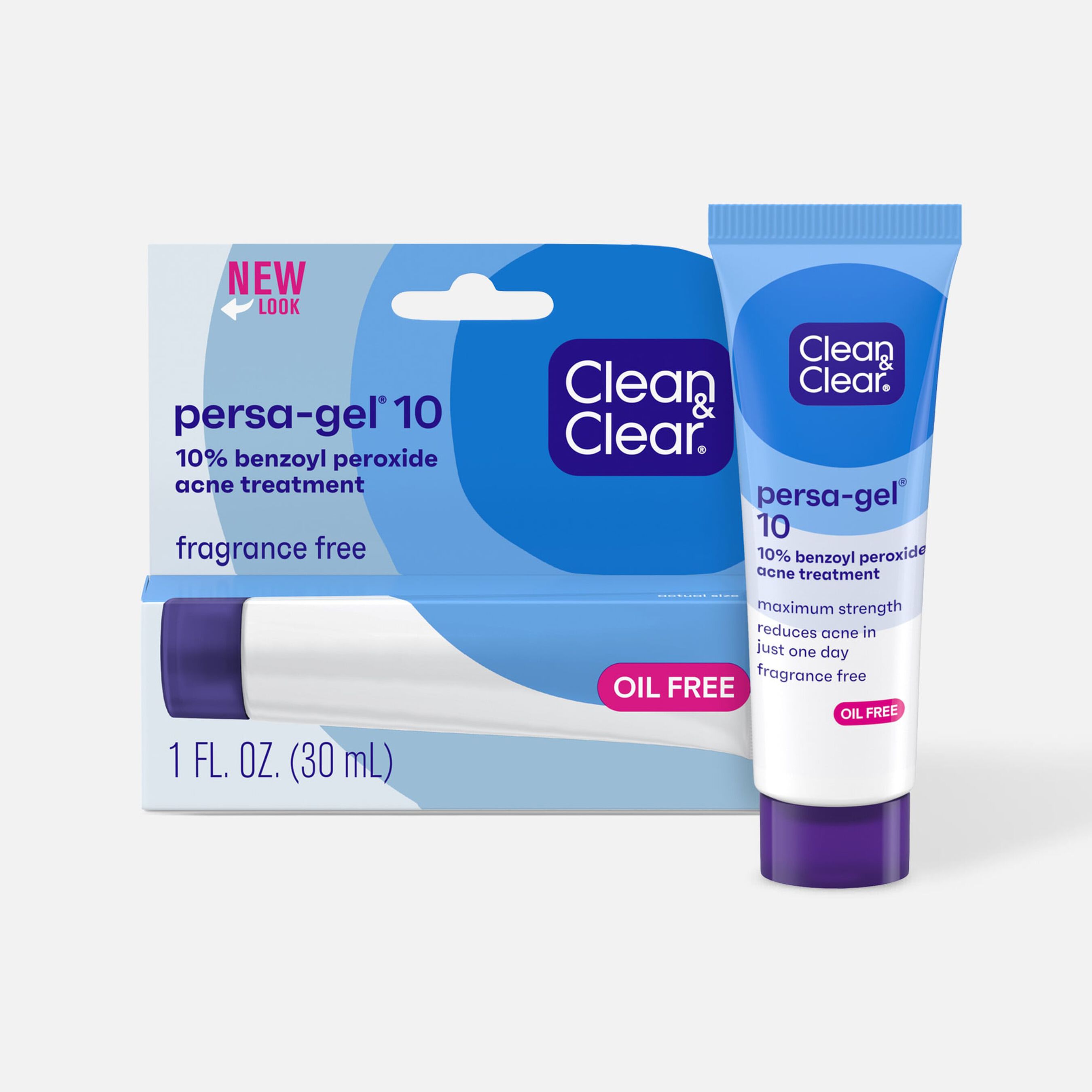 FSA Eligible Clean & Clear PersaGel 10 Acne Medication With Benzoyl Peroxide FSA Store