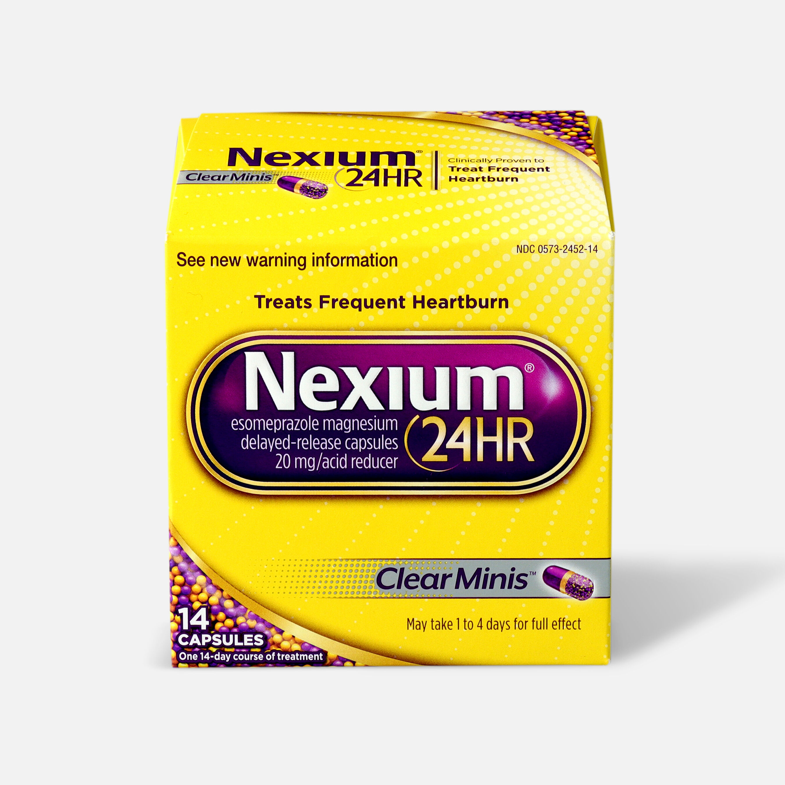 Nexium 24HR Clear Mini Capsules, 14 ct