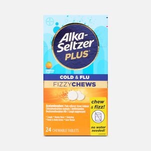 Alka-Seltzer Plus&reg; Fizzy Chews Cold & Flu Fizzy Chews, Orange, 24 ct.