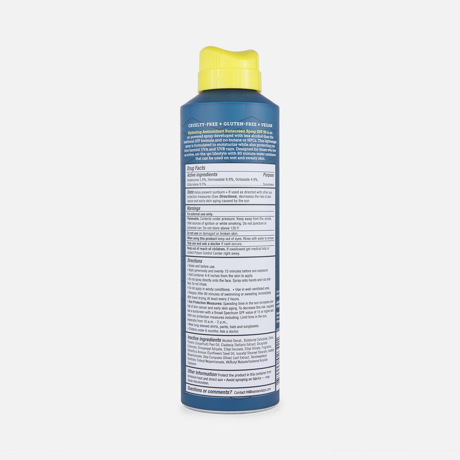 Oars + Alps Hydrating Antioxidant Sunscreen Spray SPF 50, 6 oz., , large image number 1