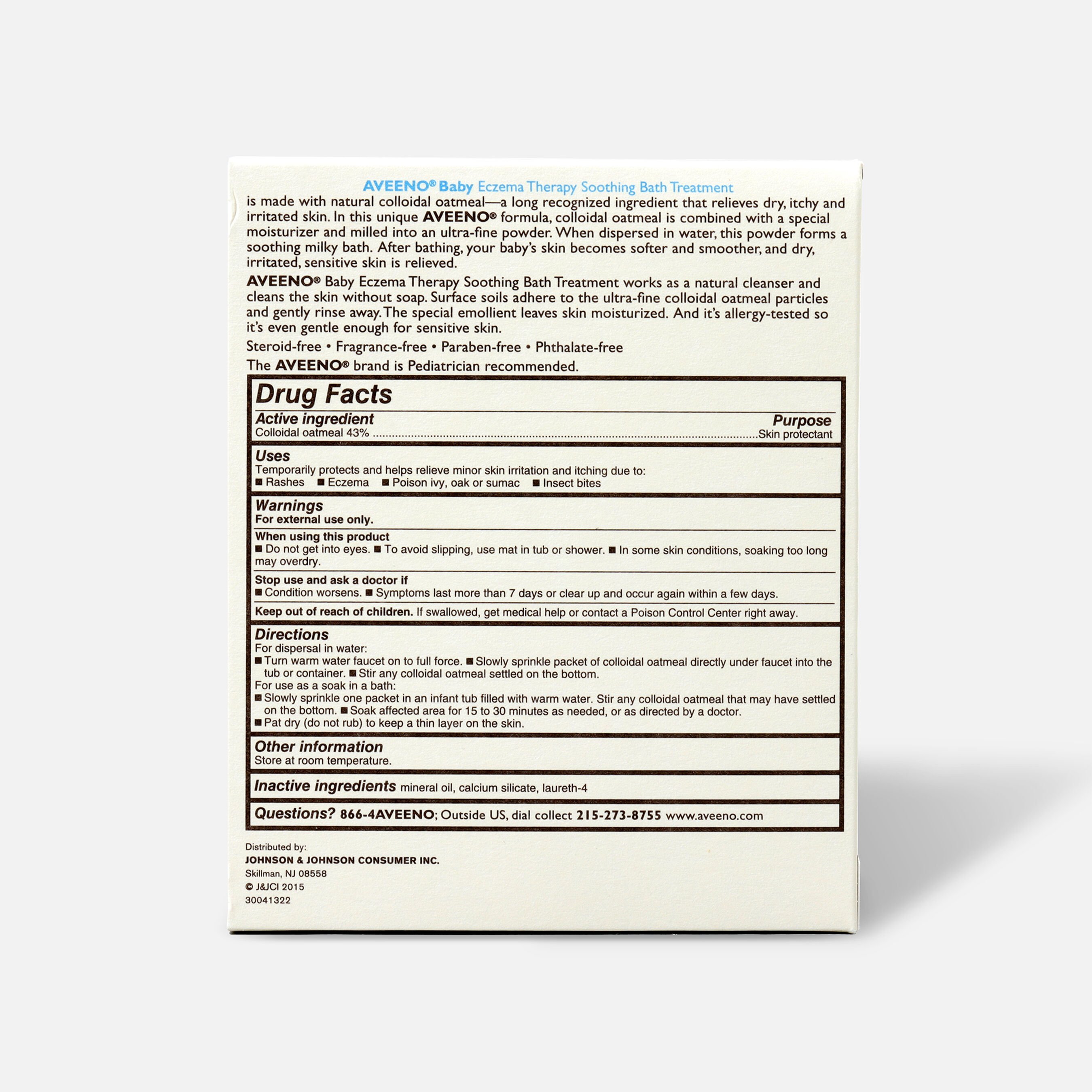 FSA Eligible Aveeno Baby Eczema Therapy Soothing Bath Treatment FSA Store