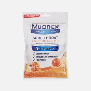 Mucinex InstaSoothe™™ Sore Throat + Soothing Comfort - Honey & Echinacea, 40 ct.