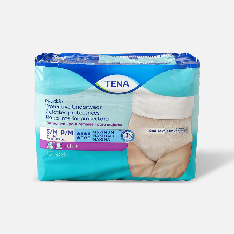 TENA ProSkin™ Protective Incontinence Underwear for Women, Maximum Absorbency, Small/Medium, 20 ct., , large image number 0