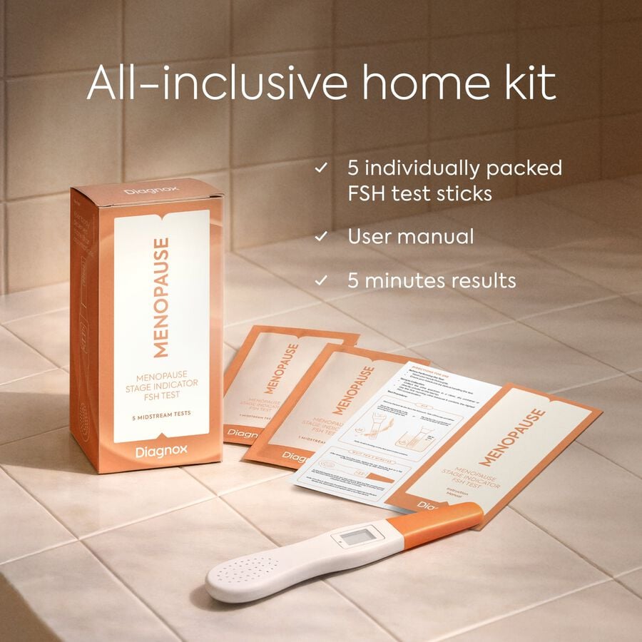 Diagnox Menopause Stage Indicator, At-Home FSH Menopause Test Kit, 5 Pack, , large image number 4