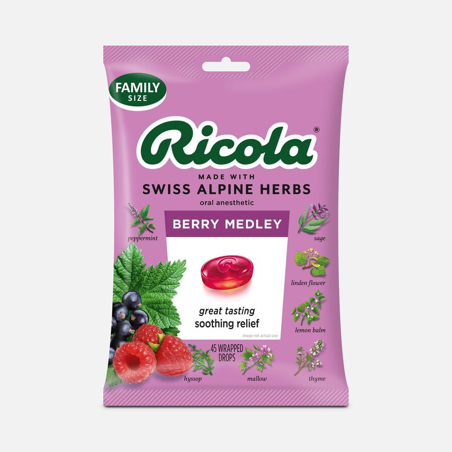 Ricola Berry Medley Throat Drops, 45 ct., , large image number 0
