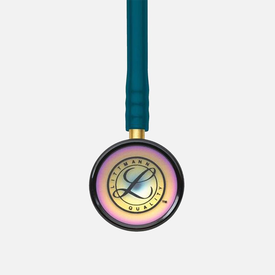 3M Littmann Classic II Pediatric Stethoscope, Caribbean Blue Tube with Rainbow Finish, 28", Caribbean Blue Tube with Rainbow Finish, large image number 2