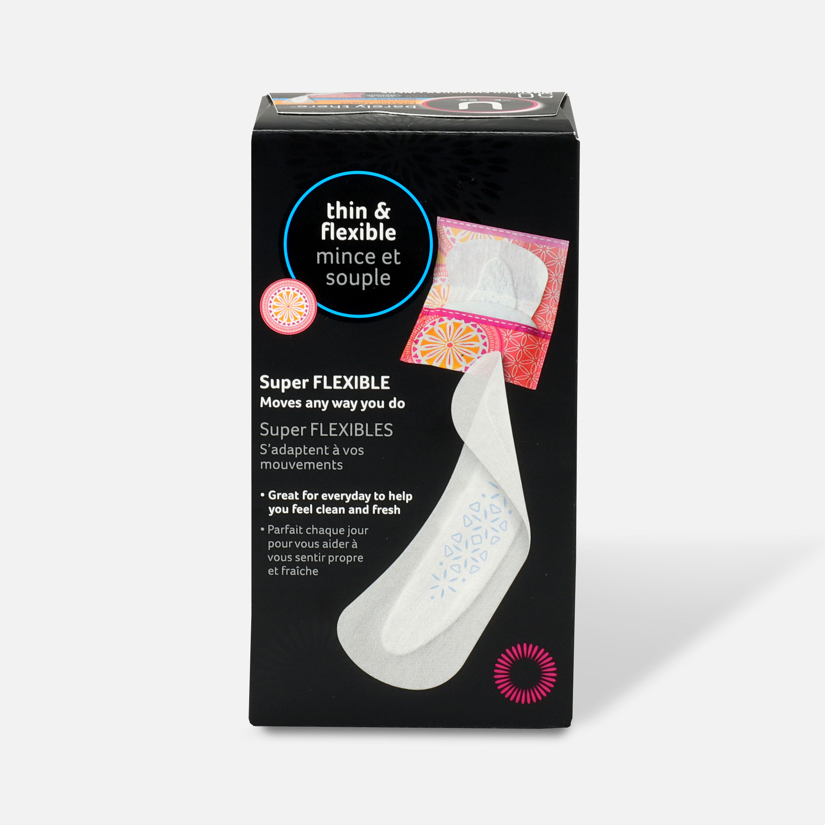 U by Kotex Barely There Liners, Light Absorbency, Regular, FragranceFree, 50 Count