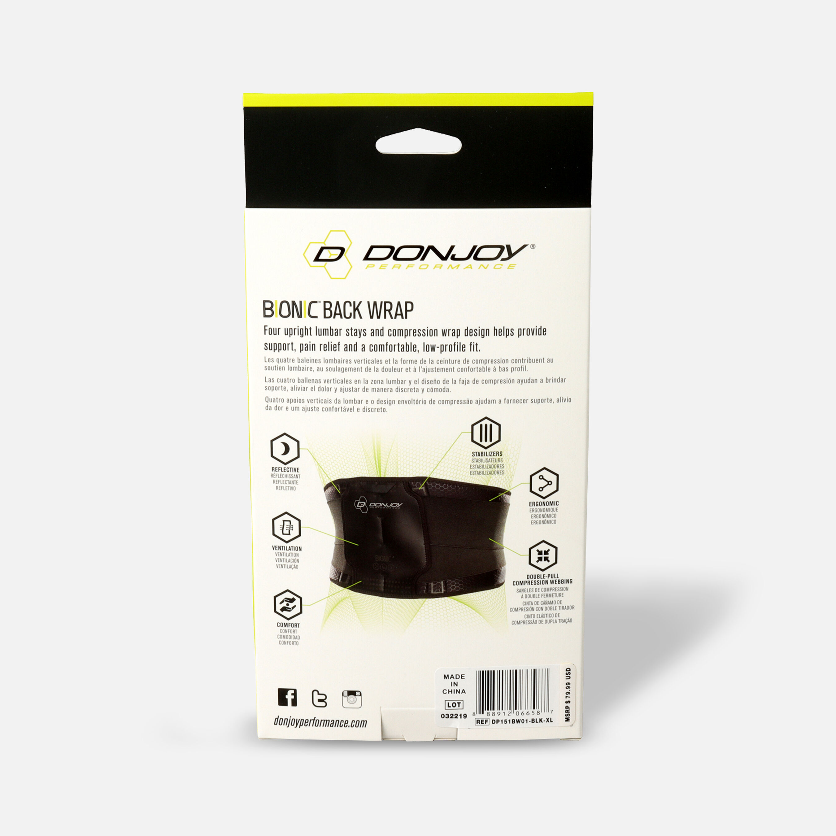 FSA Eligible DonJoy Performance Bionic Back Brace FSA Store