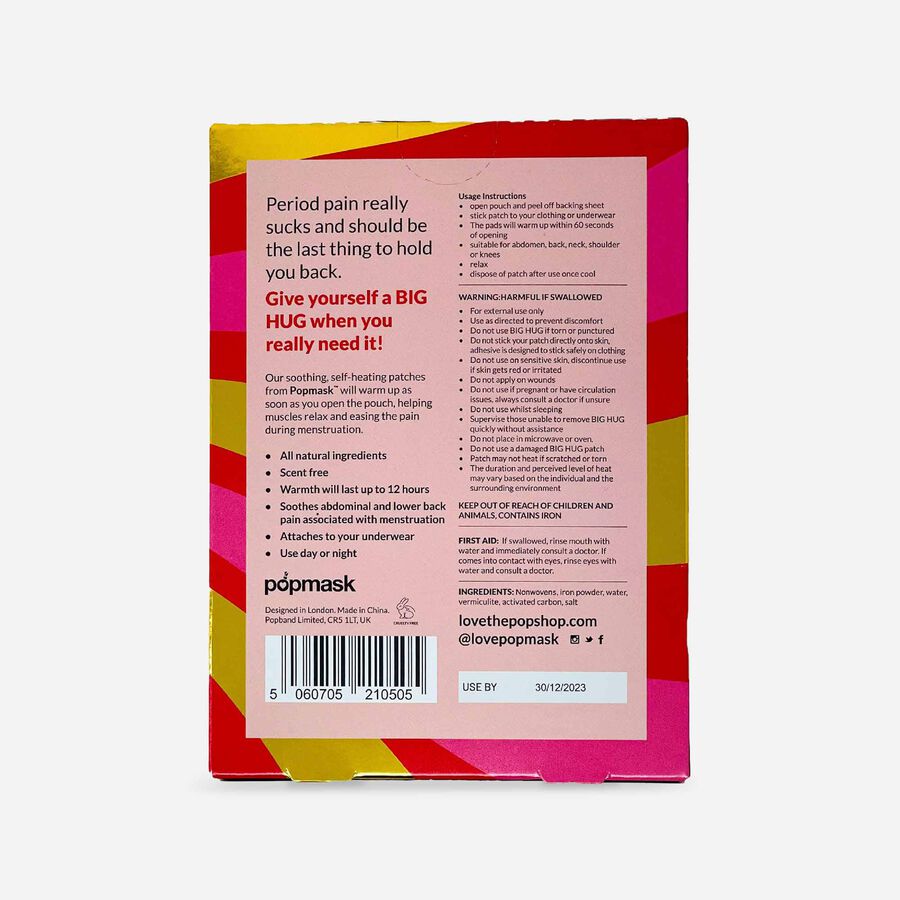 POPMASK BIG HUG Self-Heating Patches, 5 ct., , large image number 1