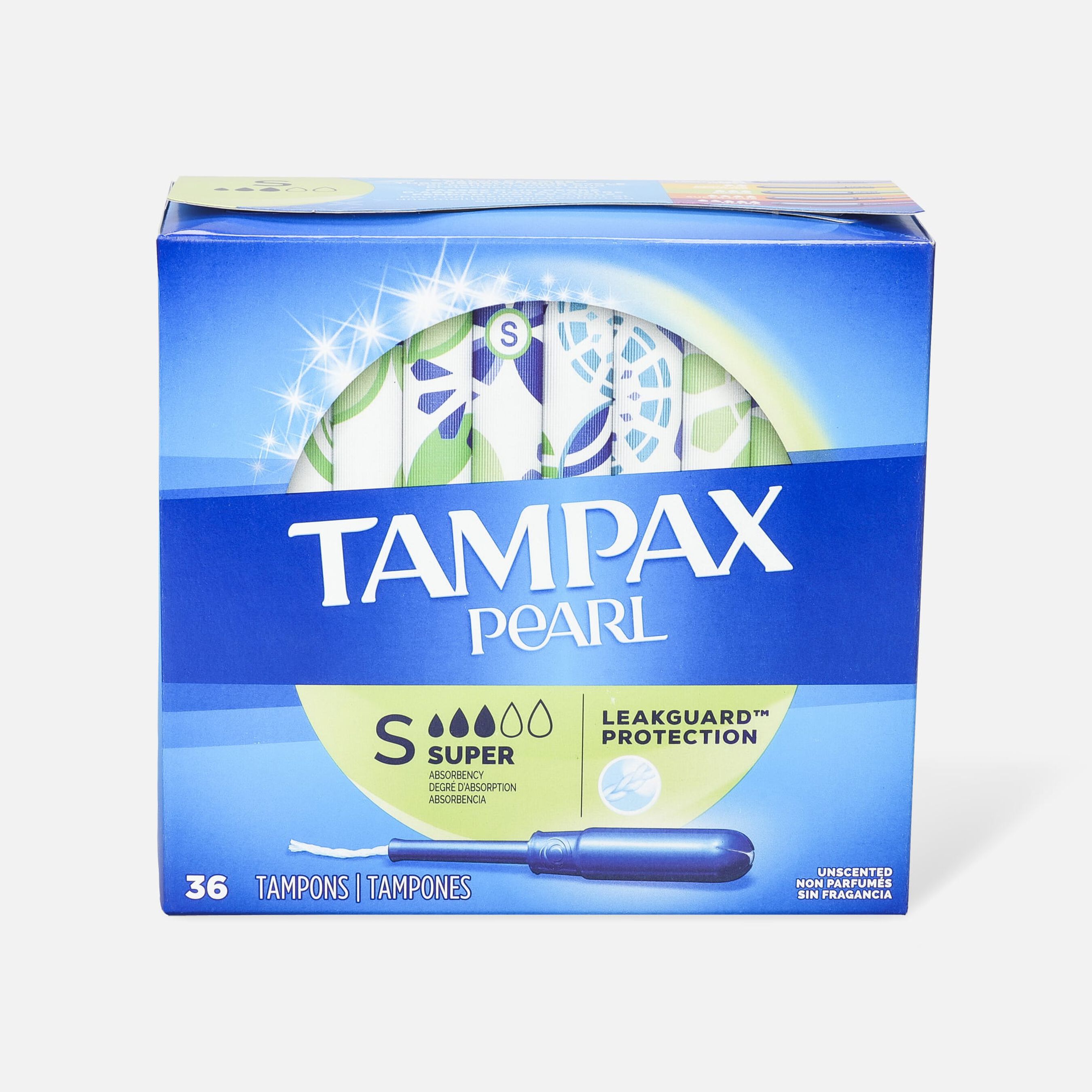 FSA Eligible Tampax Pearl Tampons with BPAFree Plastic Applicator and