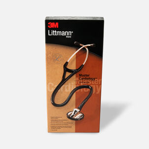 3M Littmann Master Cardiology Stethoscope, Black Tube with Standard Finish, 27"