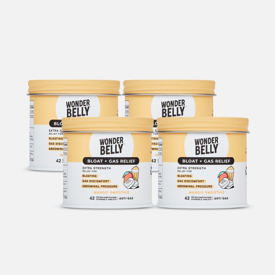 Wonderbelly Bloat + Gas Relief, Mango Smoothie, 42 ct. (4-Pack), , large image number 0