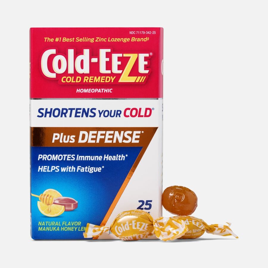Cold-EEZE Plus Defense Lozenges, Manuka Honey and Lemon, 25 ct., , large image number 0