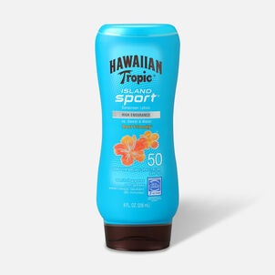Hawaiian Tropic Island Sport Lotion Sunscreen SPF 50, 8 oz.