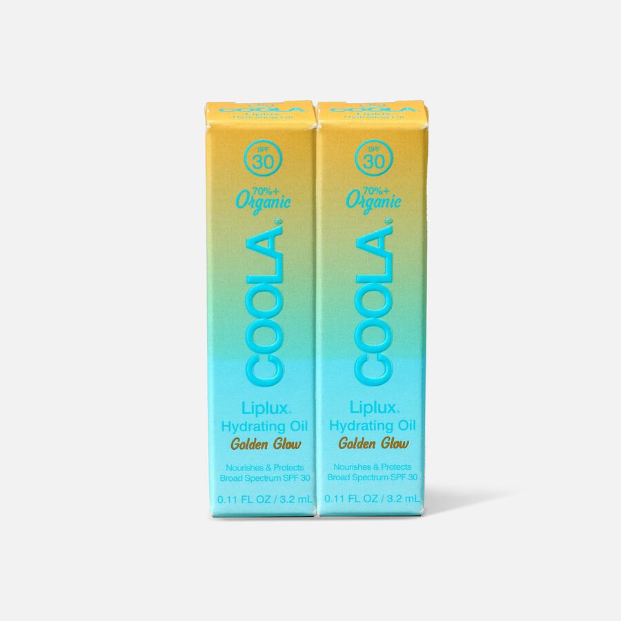 Coola Classic Liplux Organic Hydrating Lip Oil Sunscreen SPF 30 (2-Pack), , large image number 0