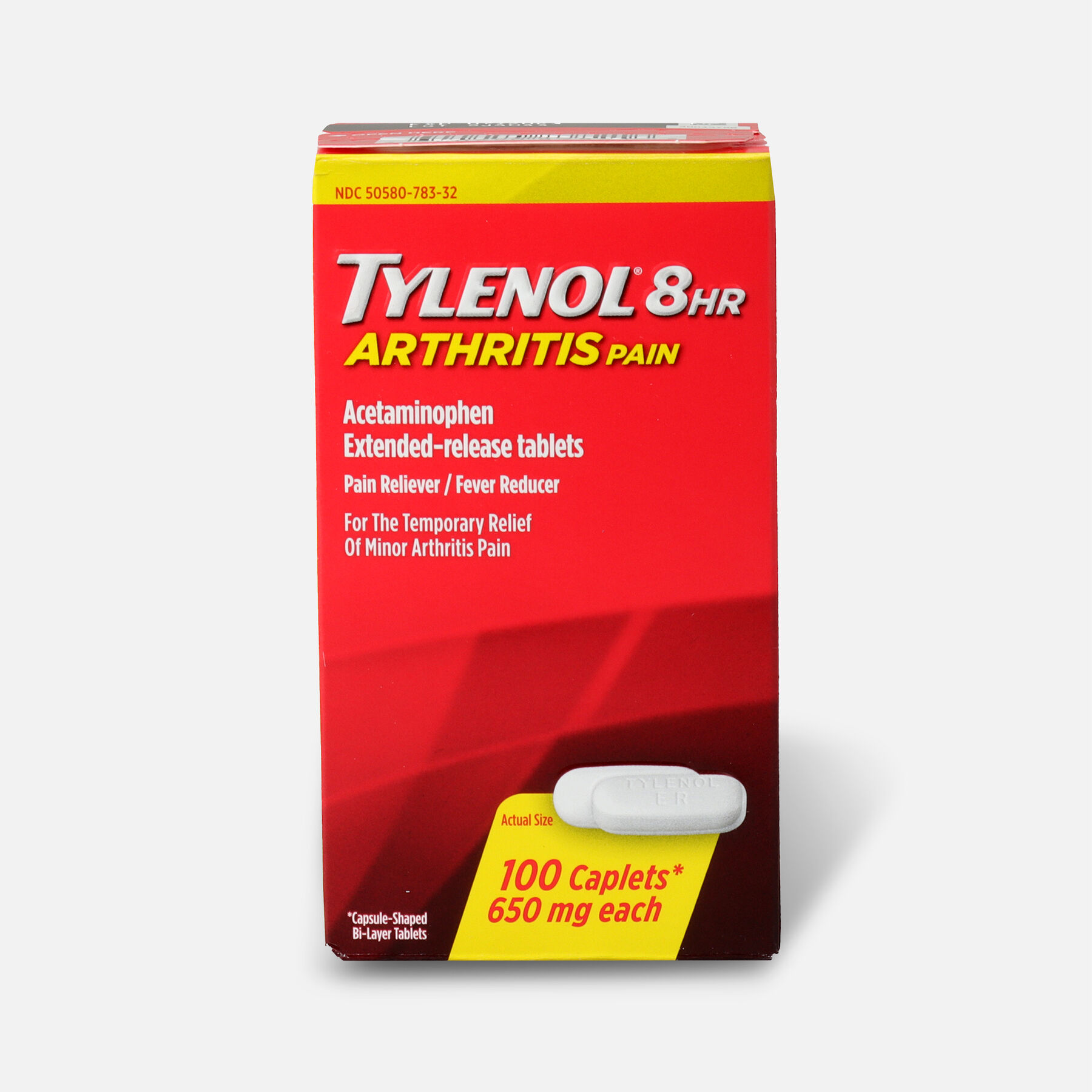 Tylenol 8HR Arthritis Pain Caplet, 100 ct
