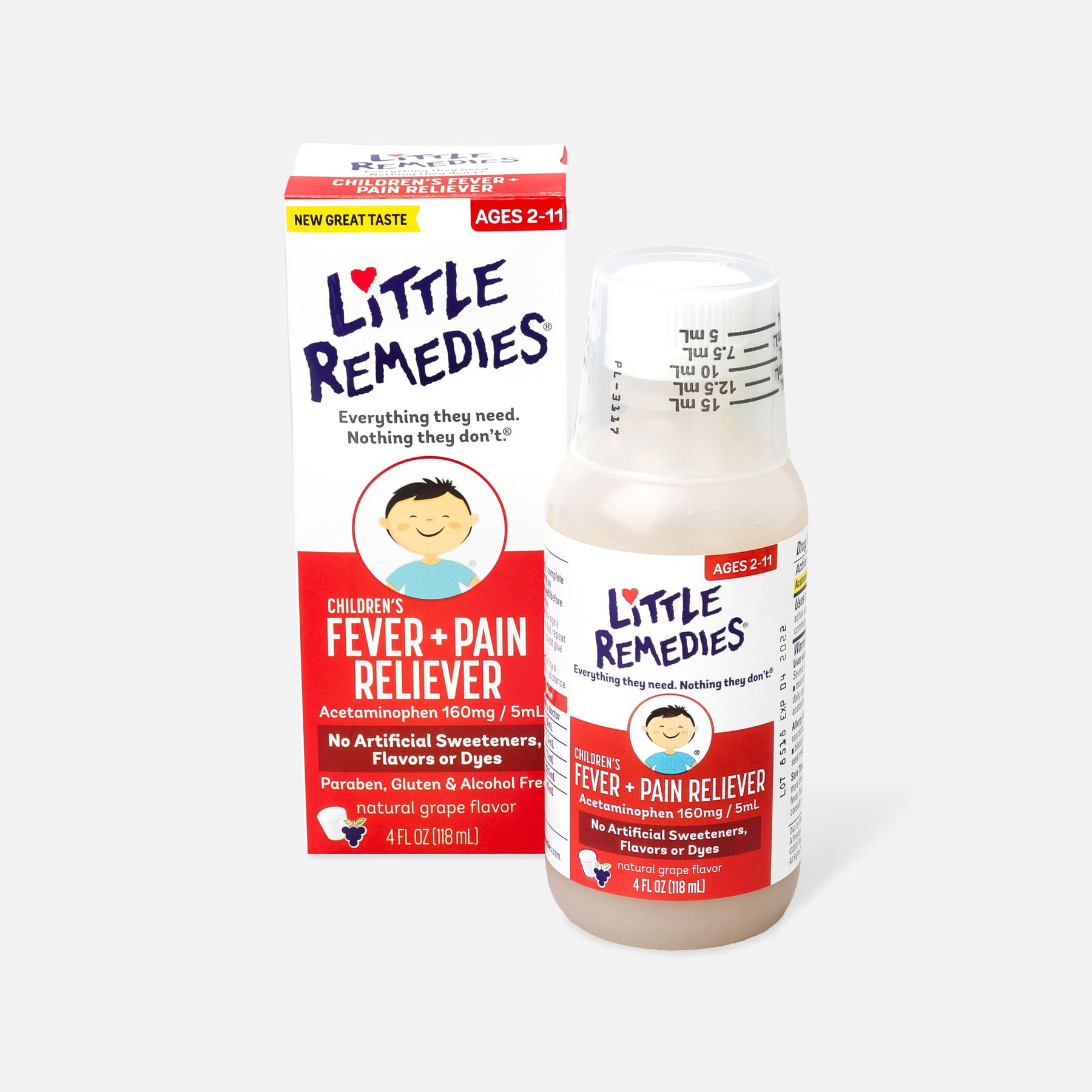 Little Fevers Infant Fever & Pain Reliever, DyeFree Grape, 4 oz