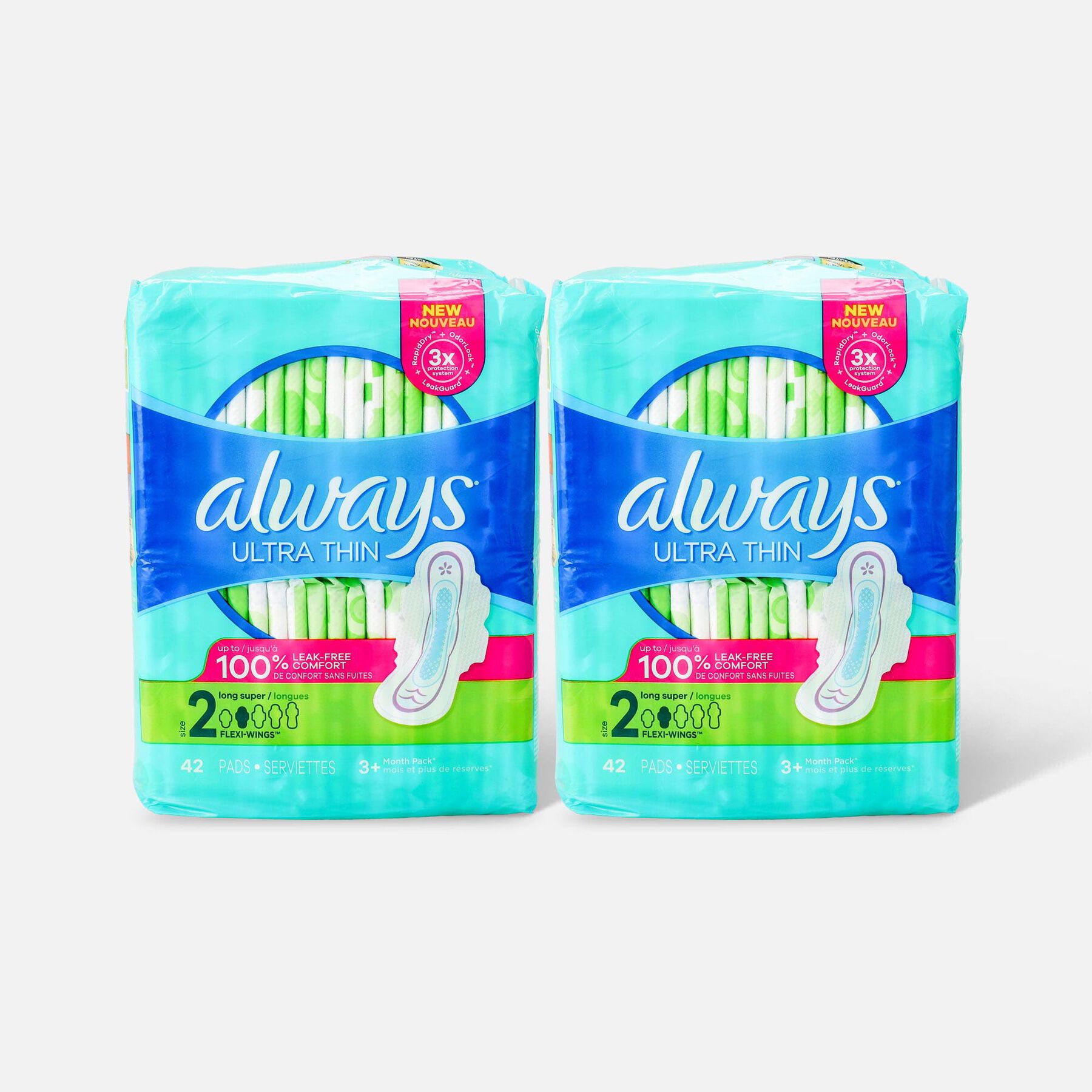 FSA Eligible Always Ultra Thin Pads Long Super Absorbency Unscented