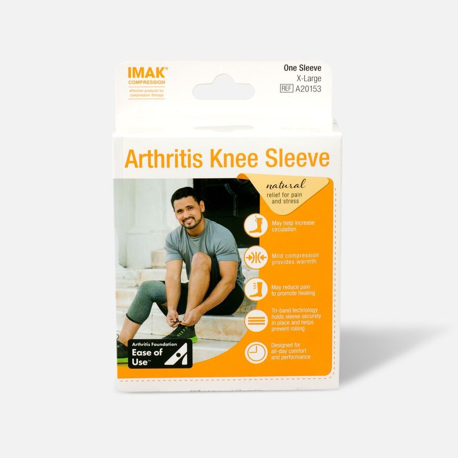 IMAK Compression Arthritis Knee Sleeve, X-Large, , large image number 0