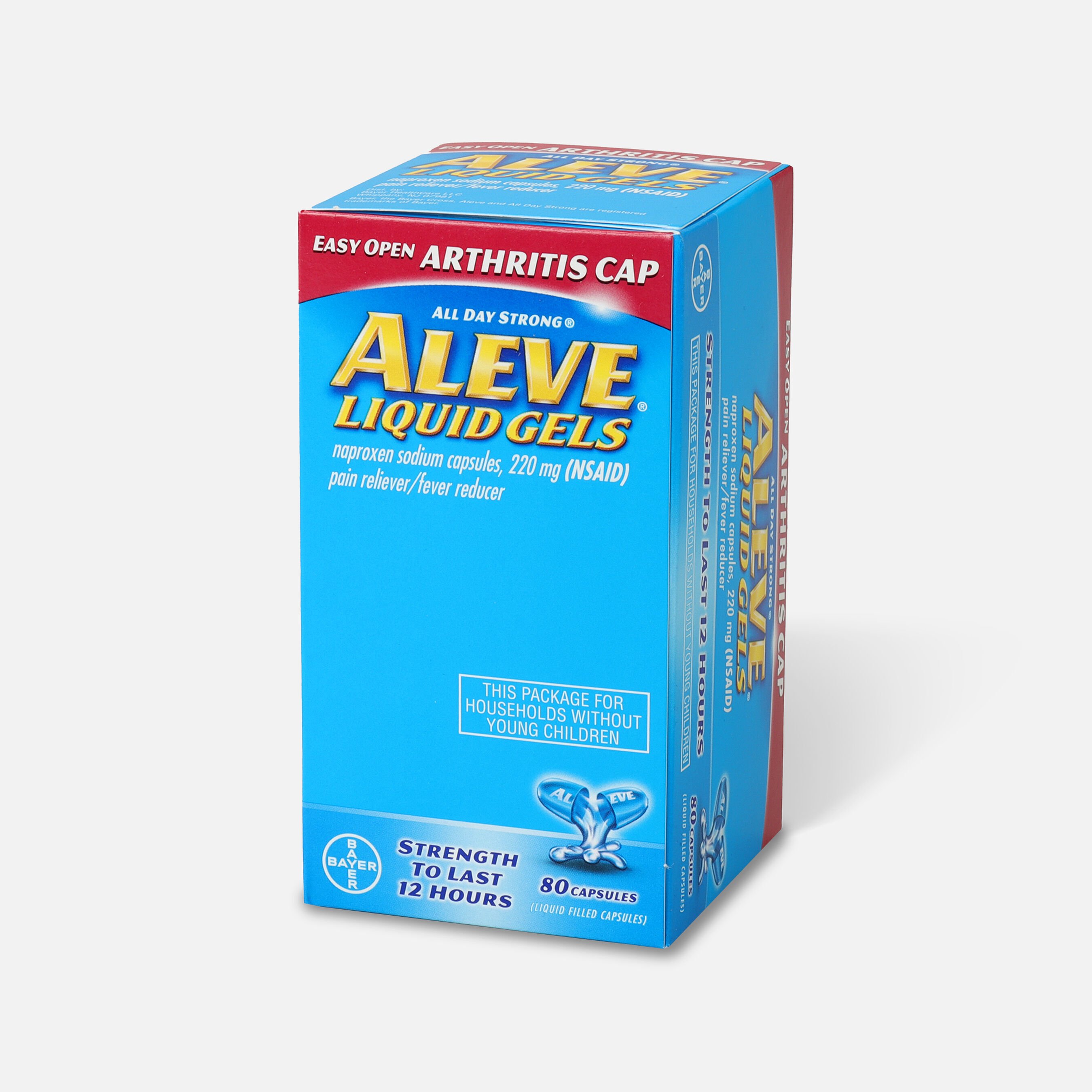 Aleve Arthritis Liquid Gels, Easy Open Cap, 80 ct.