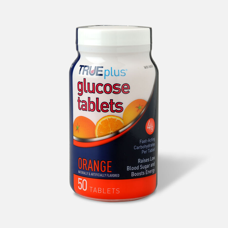TRUEplus Glucose Tablets, Orange - 50 ct., , large image number 0