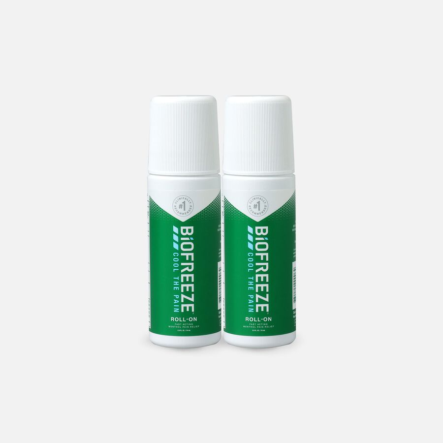 Biofreeze® Pain Relieving Roll-On, Green, 2.5 oz. (2-Pack), , large image number 0